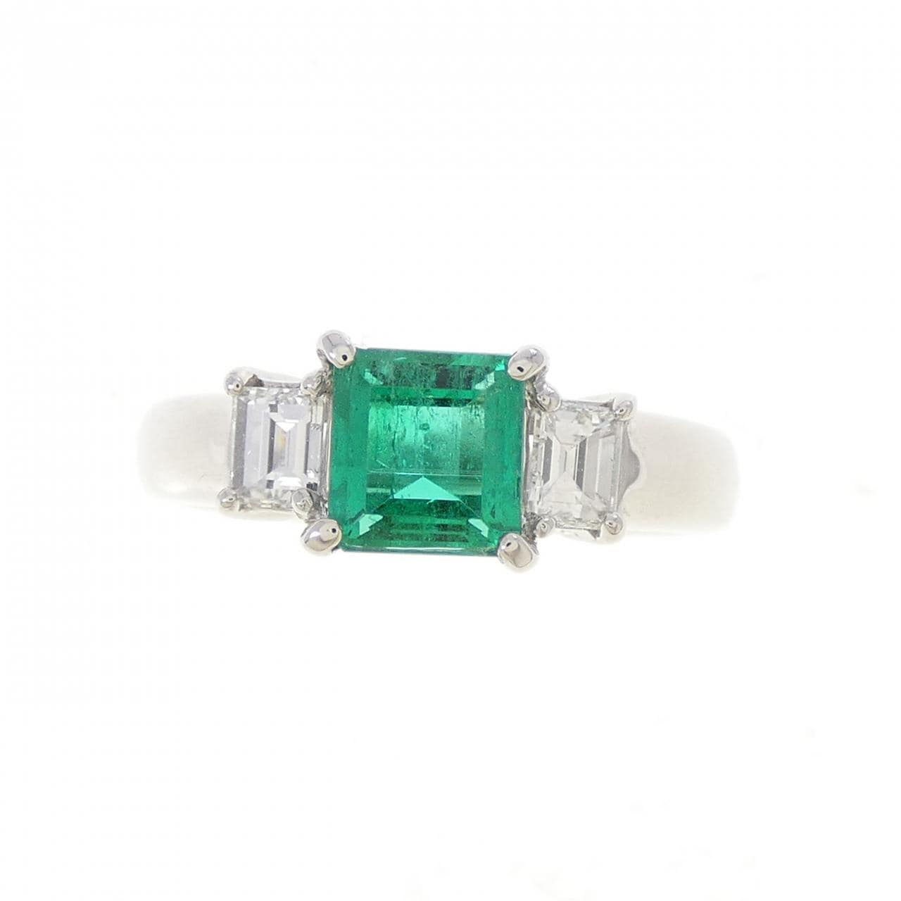 PT900 エメラルド リング 0.63CT