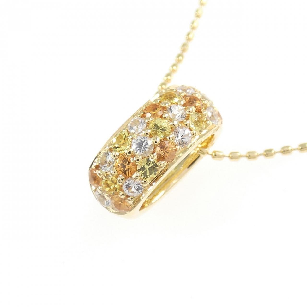 K18YG サファイヤ ネックレス 0.55CT