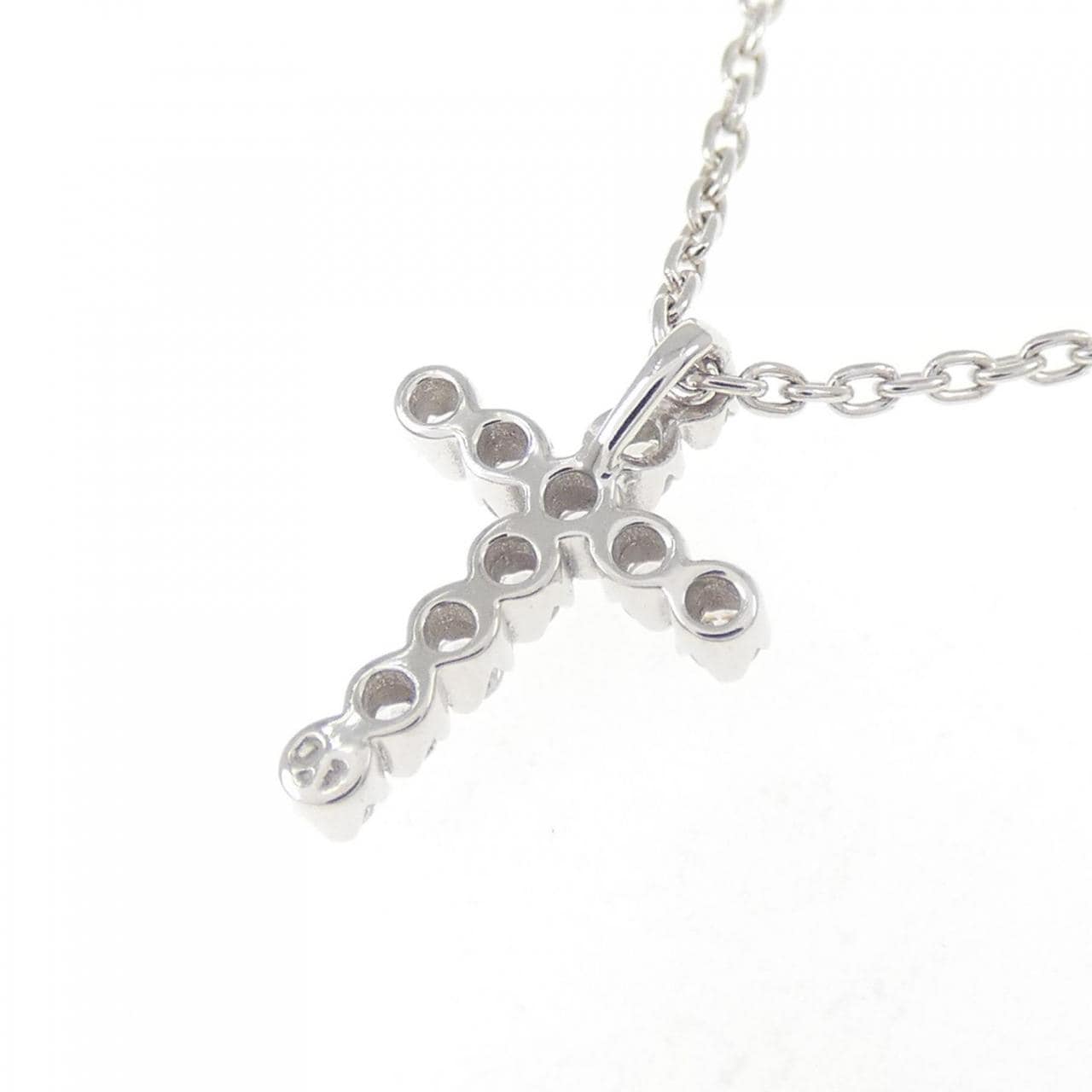 スタージュエリー クロス ネックレス 0.1CT