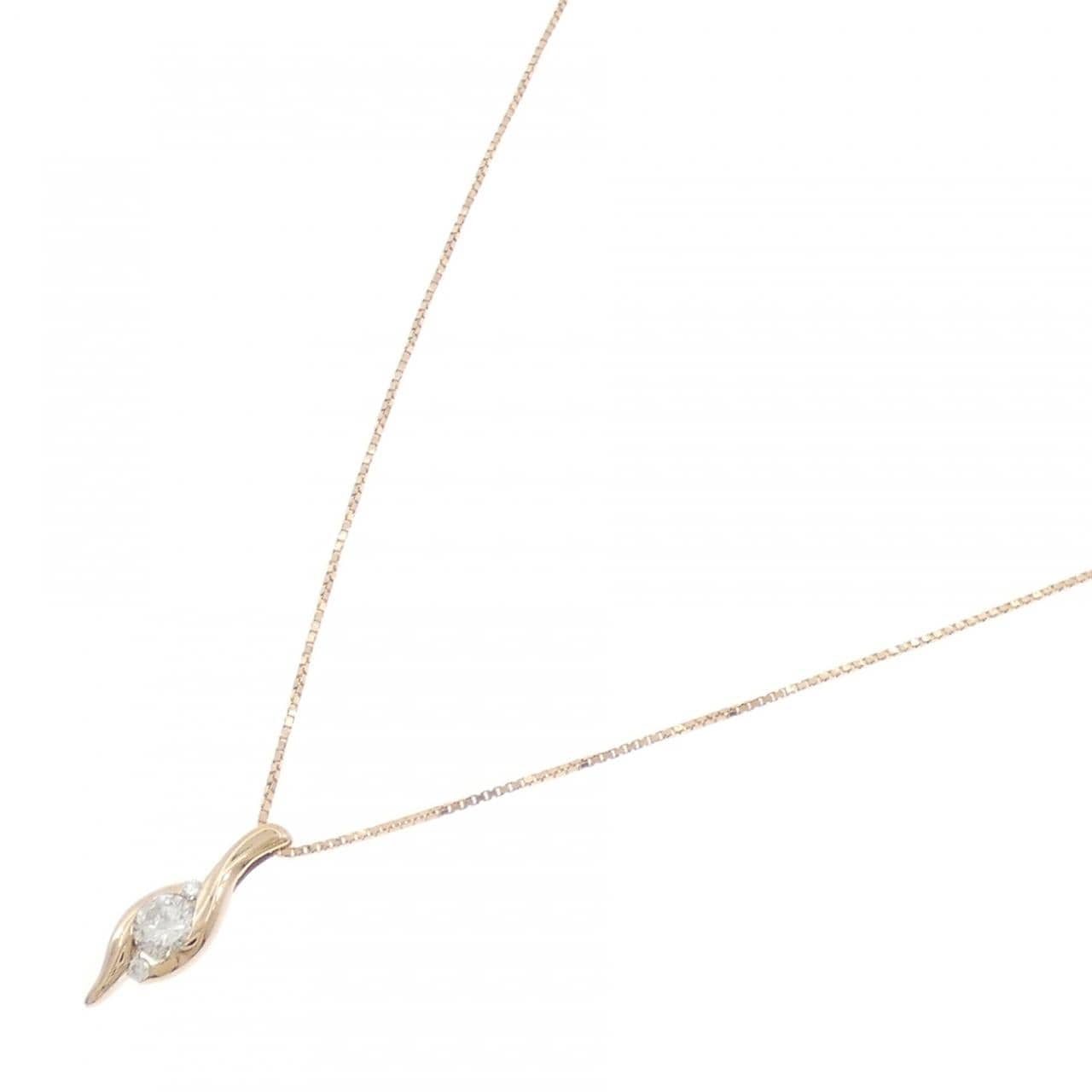 K18PG ダイヤモンド ネックレス 0.16CT
