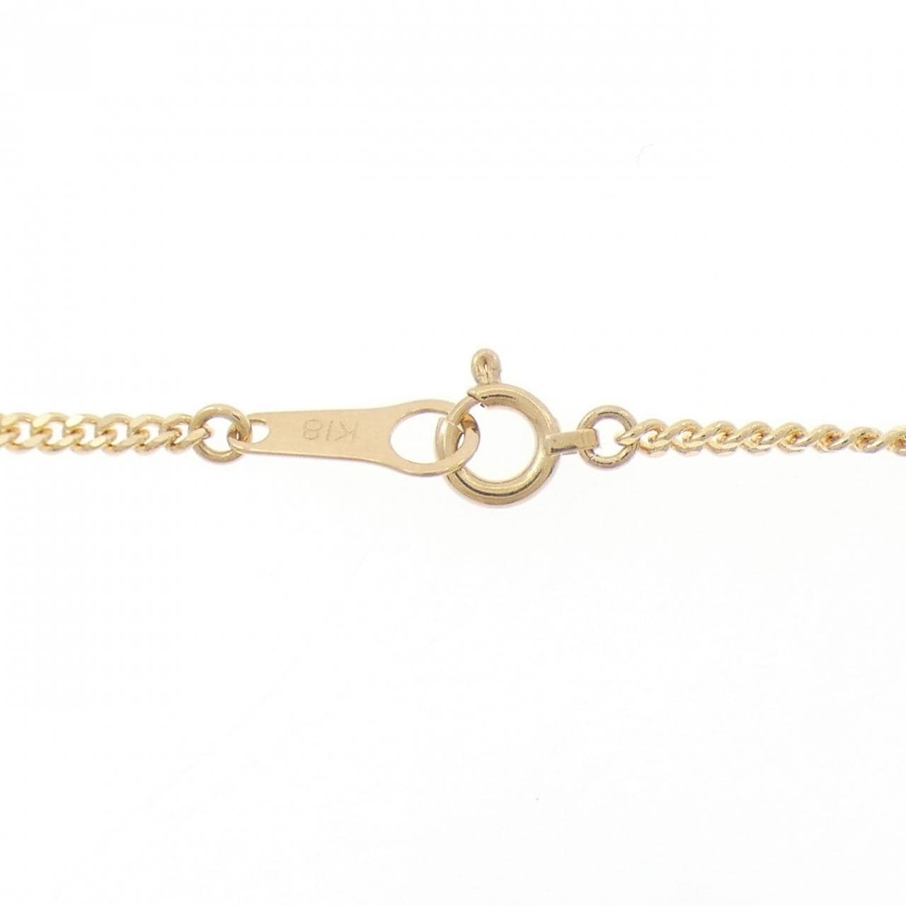 K18YG ダイヤモンド ネックレス 0.13CT