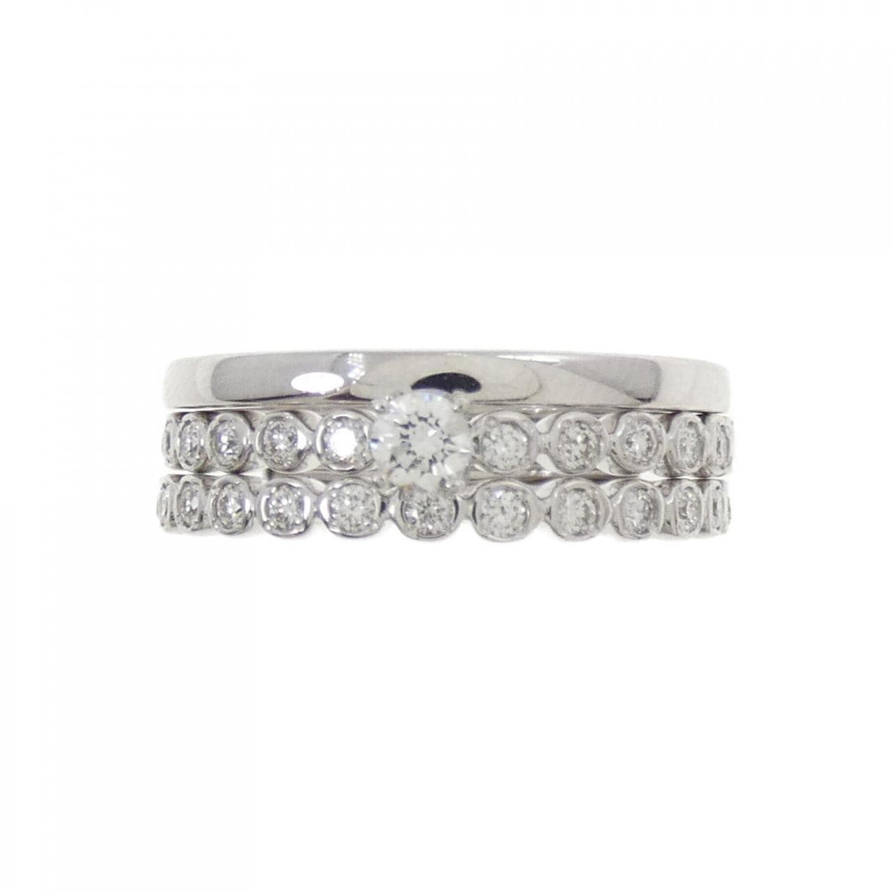 クミキョク ダイヤモンド リング 0.22CT