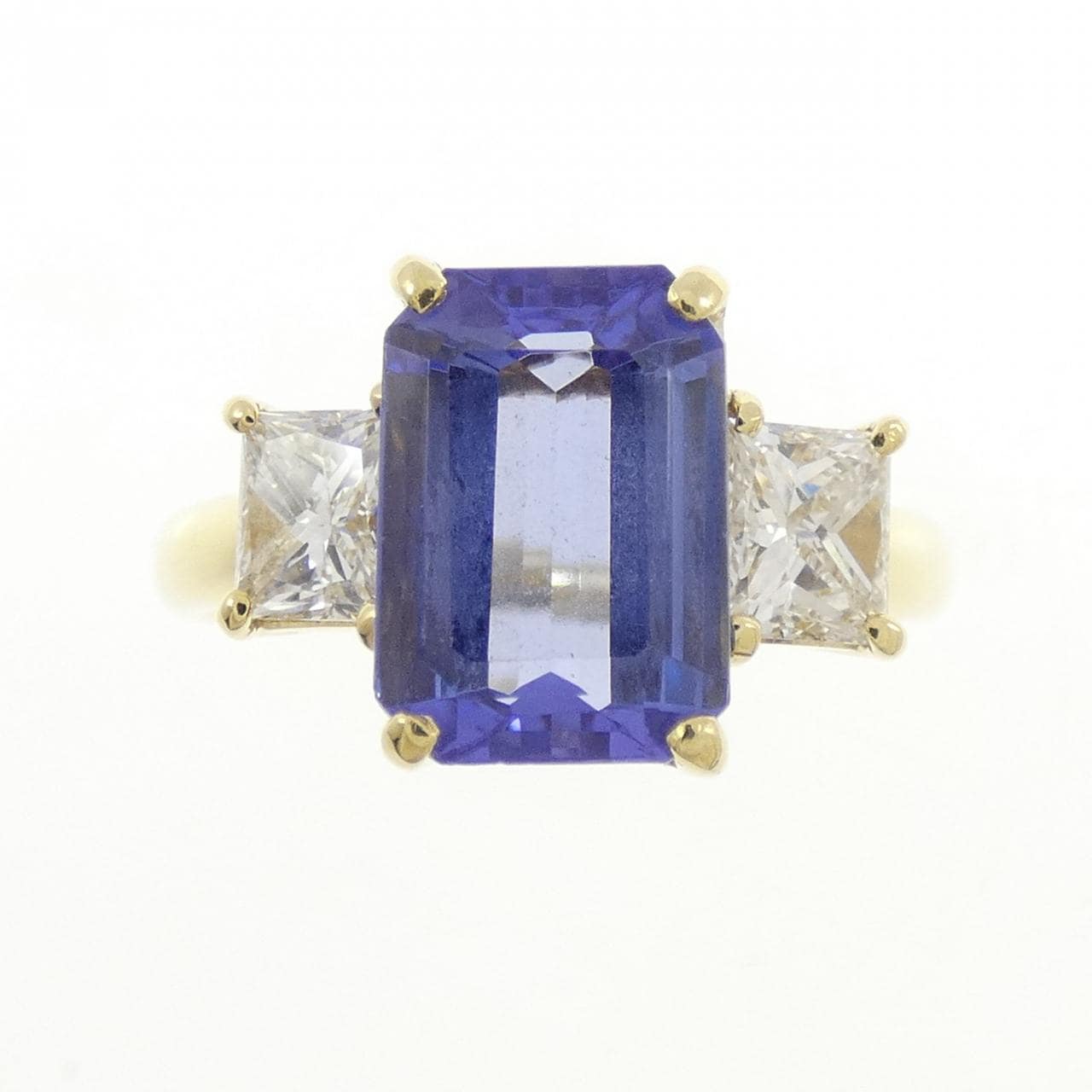 K18YG タンザナイト リング 2.74CT