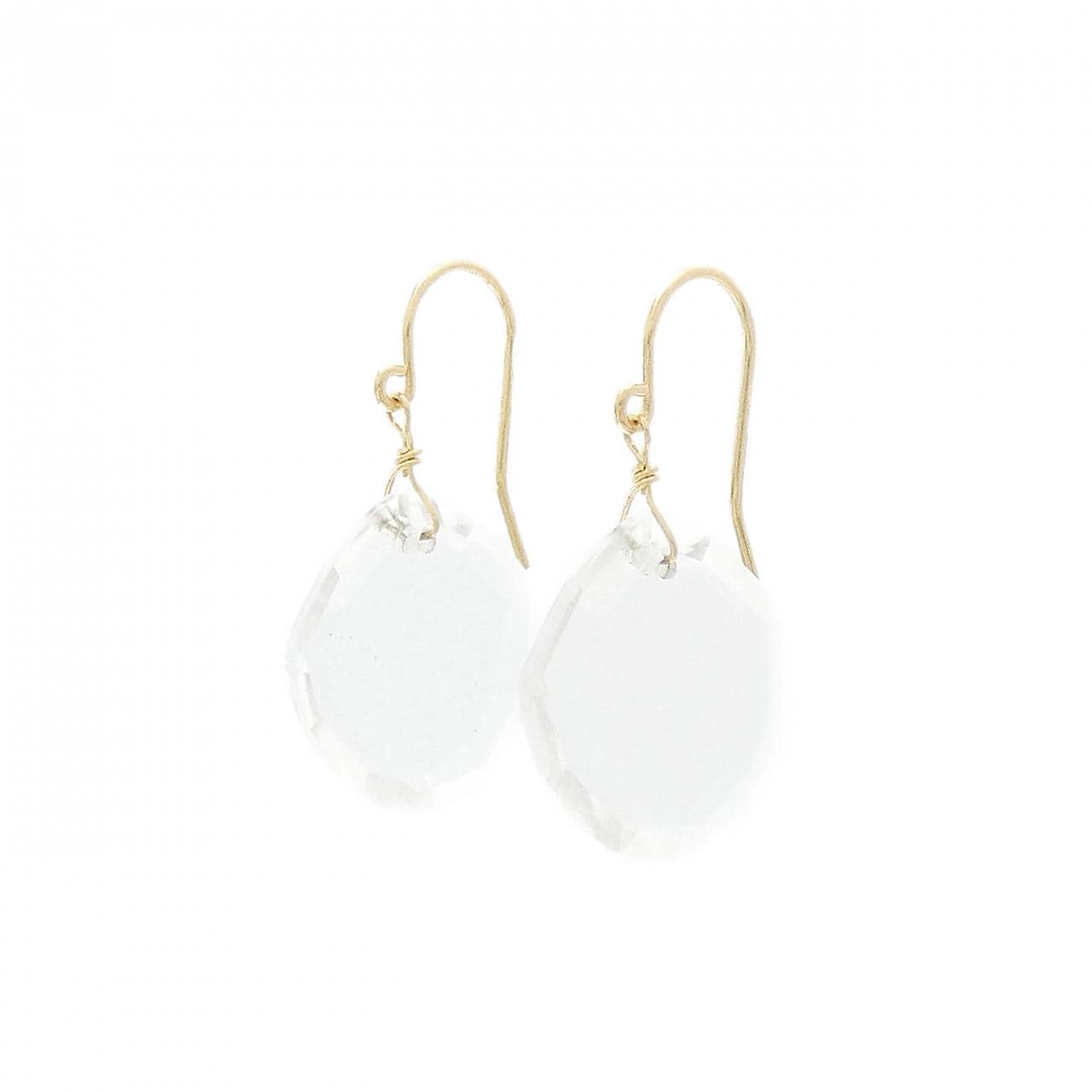 [BRAND NEW] K18YG Quartz earrings