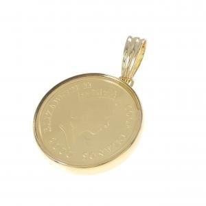 K18YG(枠) コイン ペンダント