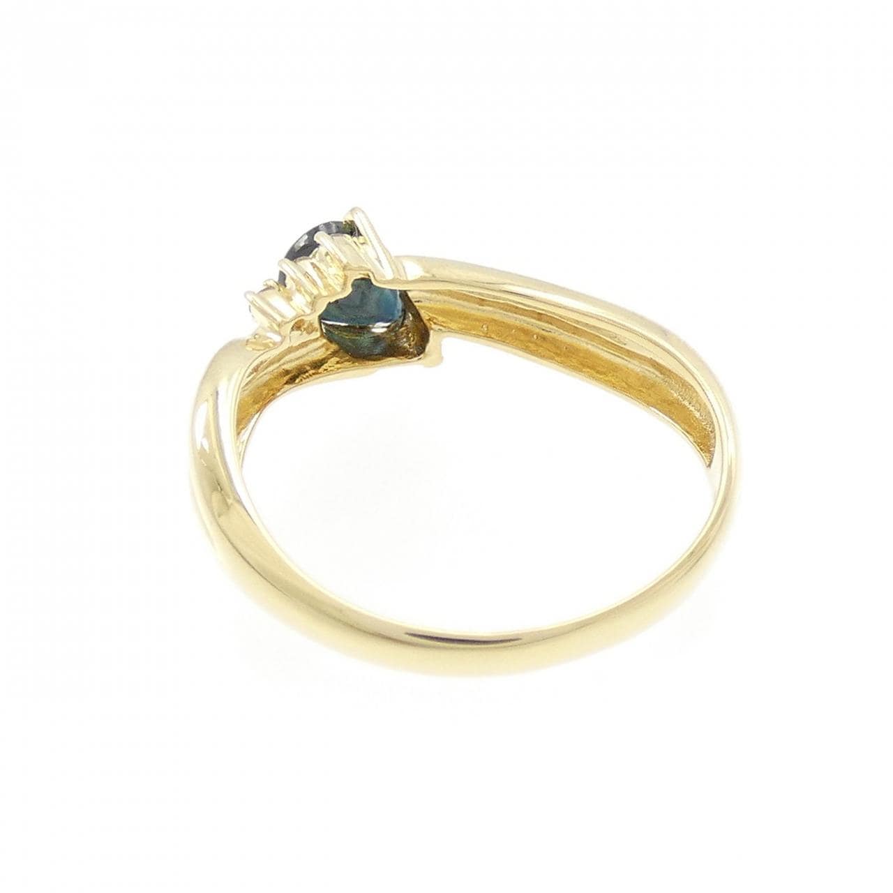 K18YG サファイヤ リング 0.60CT