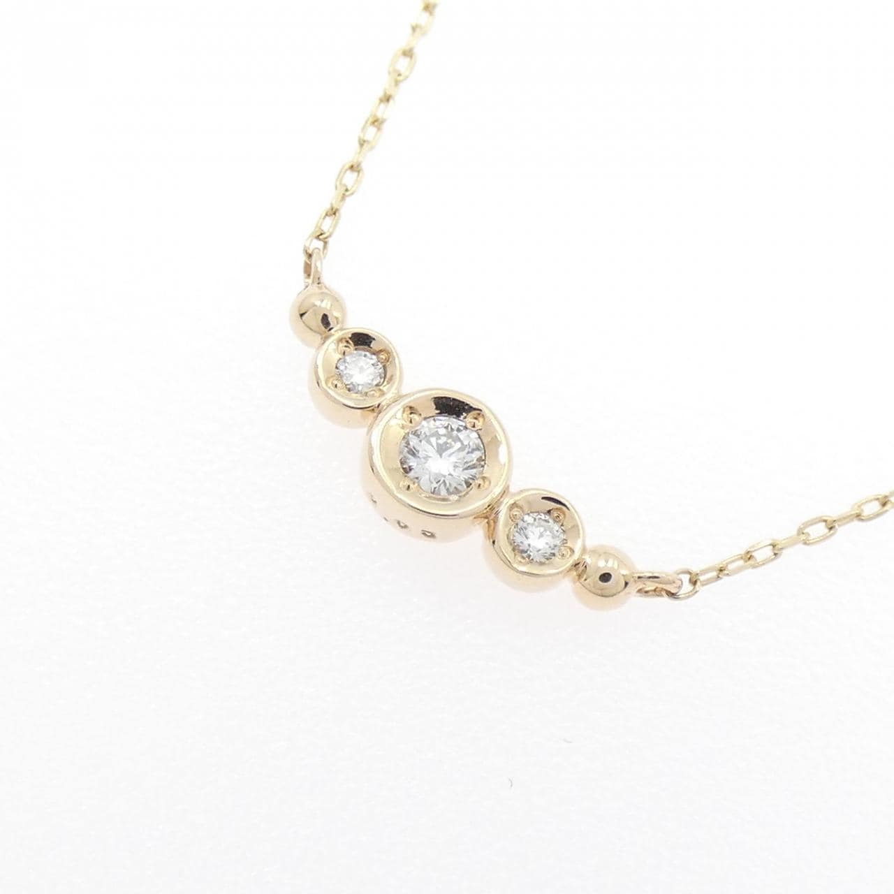 K10YG ダイヤモンド ネックレス 0.05CT
