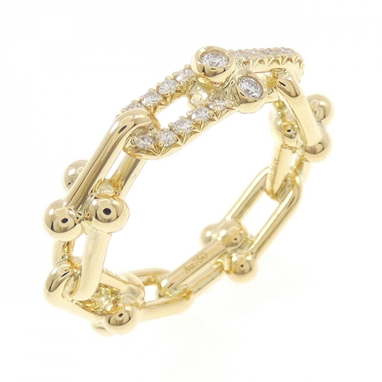 ティファニー ハードウェア スモール リンク リング 0.26CT
