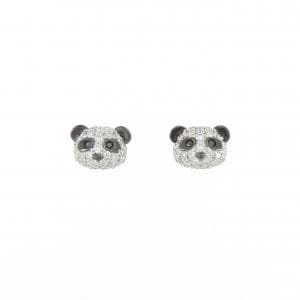 ポンテヴェキオ パンダ ダイヤモンド ピアス 0.39CT