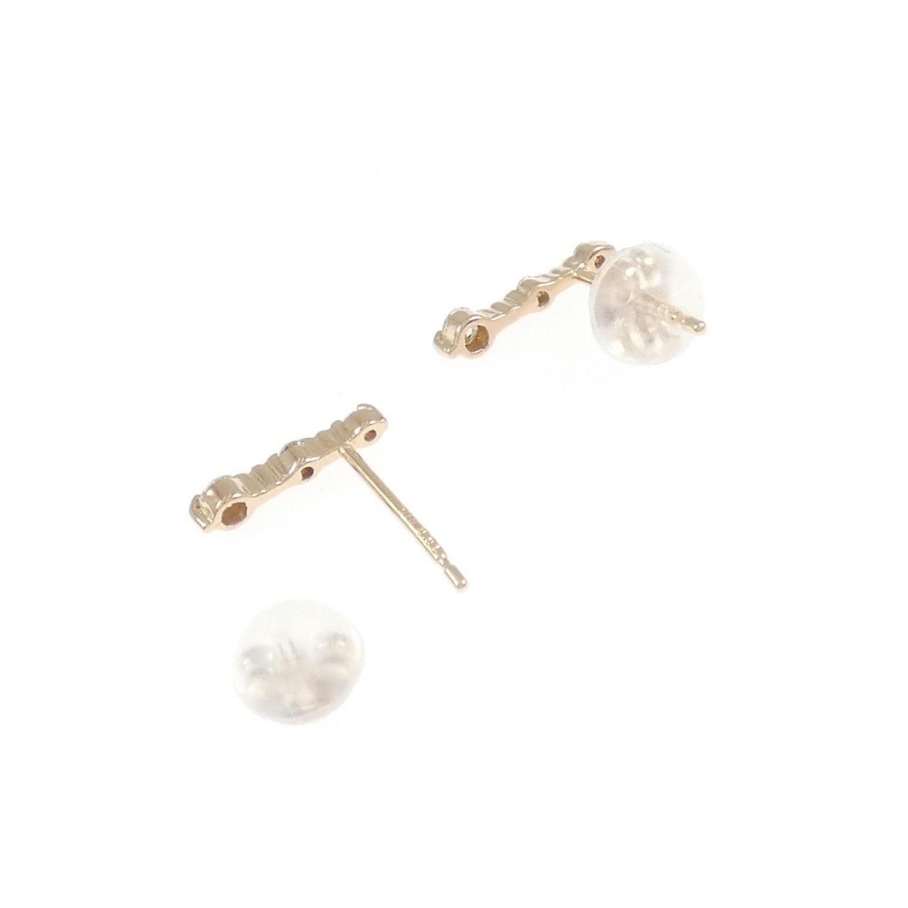 K18PG ダイヤモンド ピアス 0.10CT