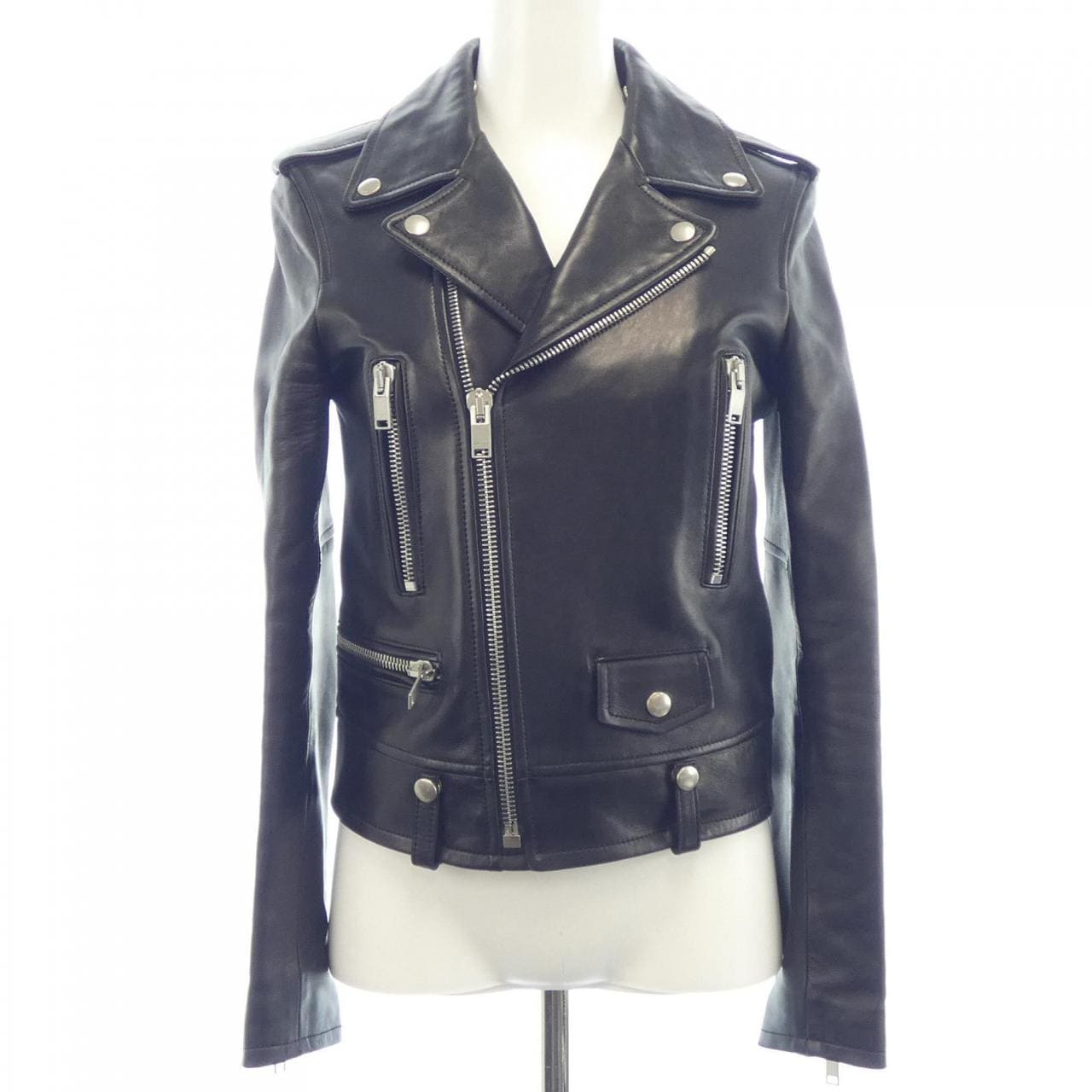 サンローラン SAINT LAURENT クラシックモーターサイクル 397287 Y5YA2 レザーライダースジャケット