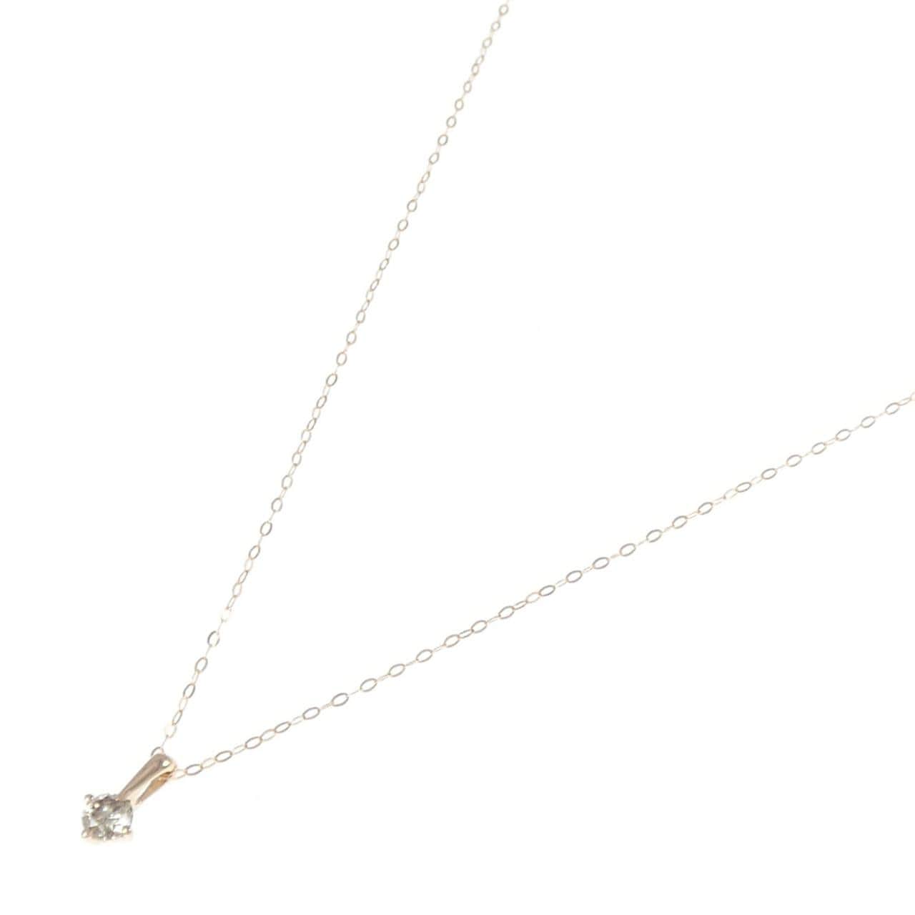 K18PG ダイヤモンド ネックレス 0.25CT