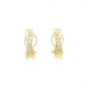 K18YG Diamond earrings 0.24CT