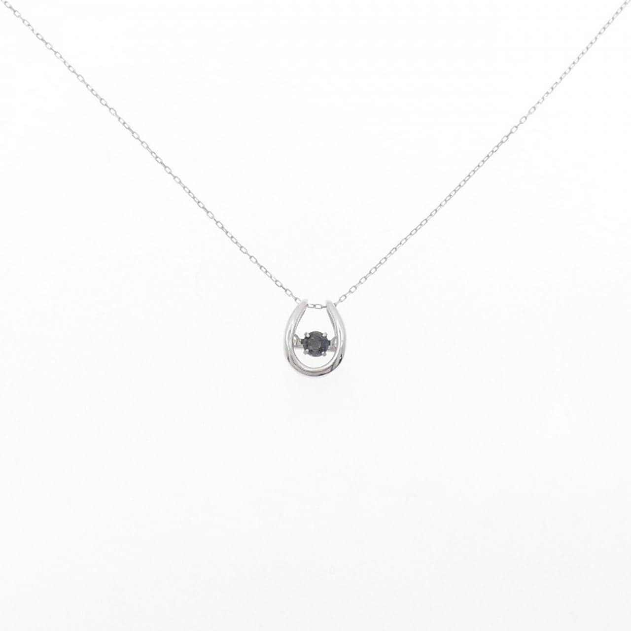 K18WG アレキサンドライト ネックレス 0.09CT