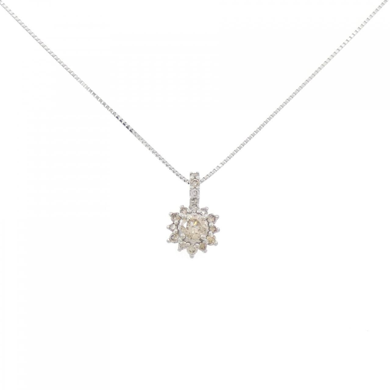 PT950/PT850 ダイヤモンド ネックレス 0.30CT