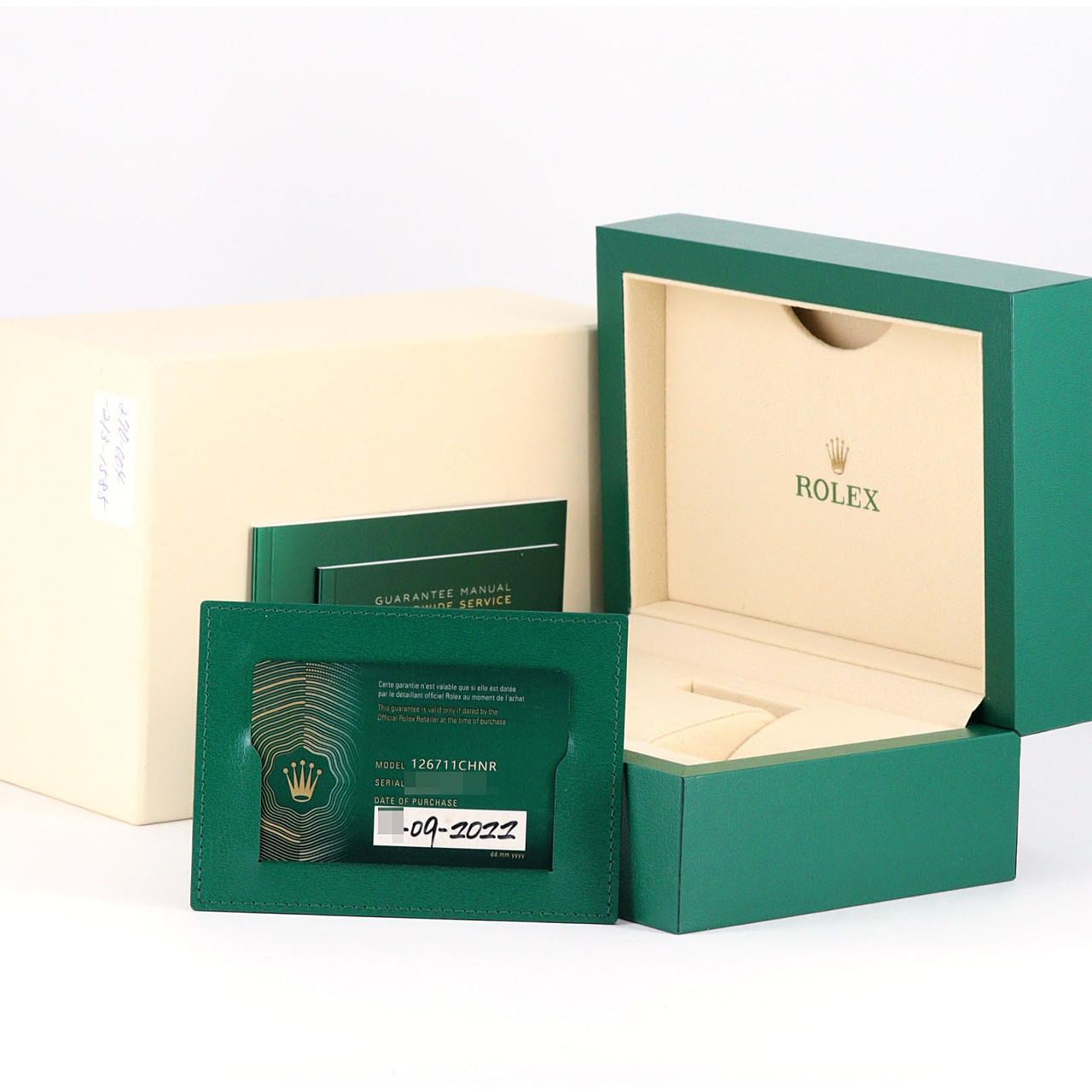 ロレックス GMTマスターⅡ 126711CHNR SSxPG 自動巻 ランダム番