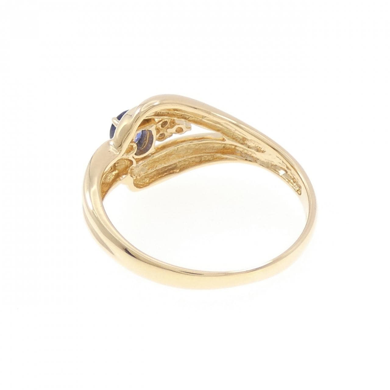 K18YG サファイヤ リング 0.28CT