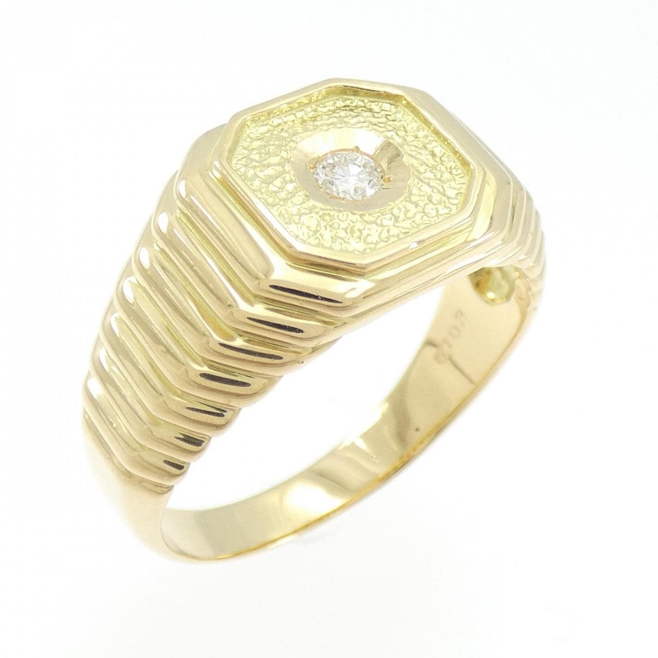 K18YG ダイヤモンド リング 0.103CT