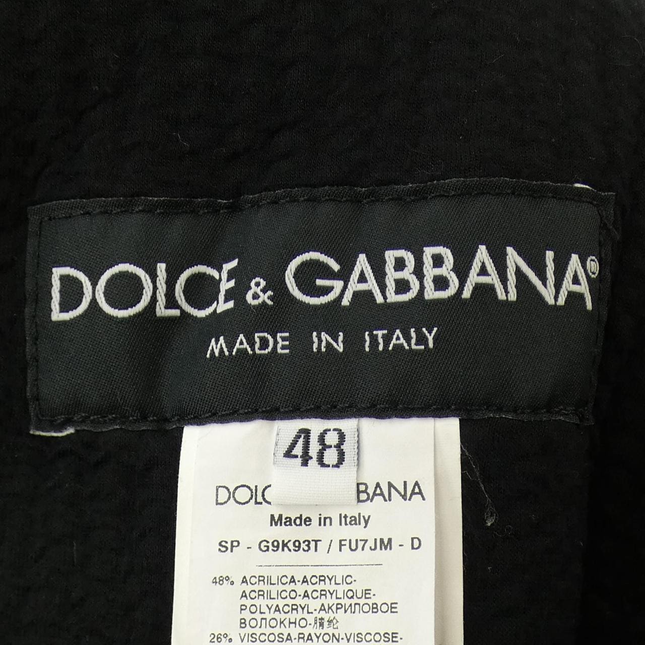 ドルチェアンドガッバーナ DOLCE&GABBANA G9K93T/FU7JM ブルゾン