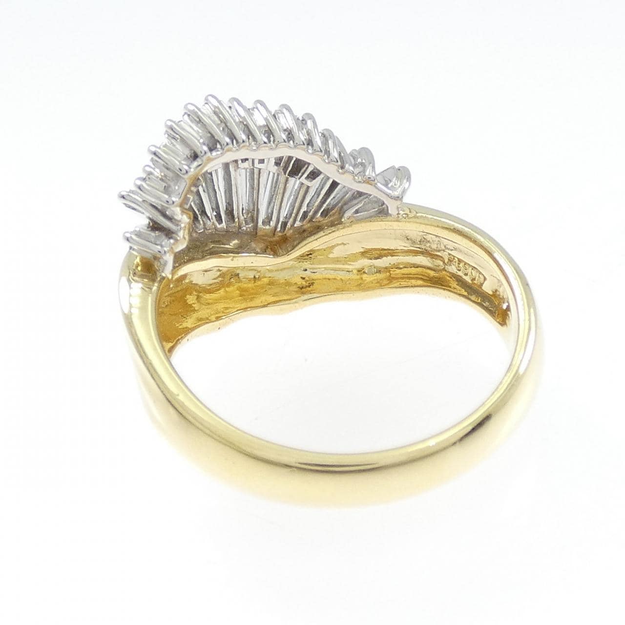 K18YG/PT900 ダイヤモンド リング 0.60CT