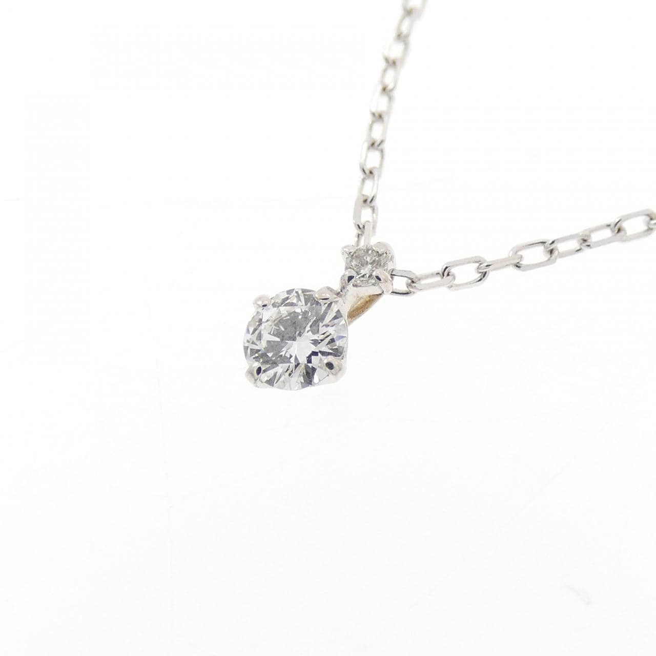 K18WG ダイヤモンド ネックレス 0.082CT