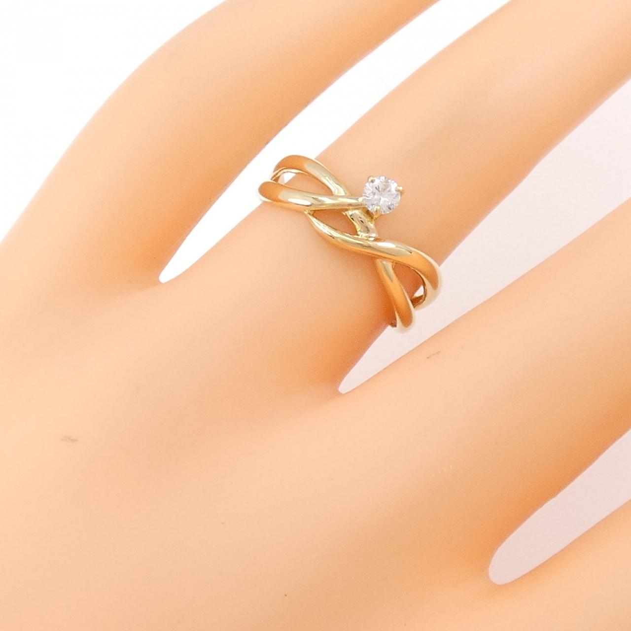 K18YG ダイヤモンド リング 0.10CT