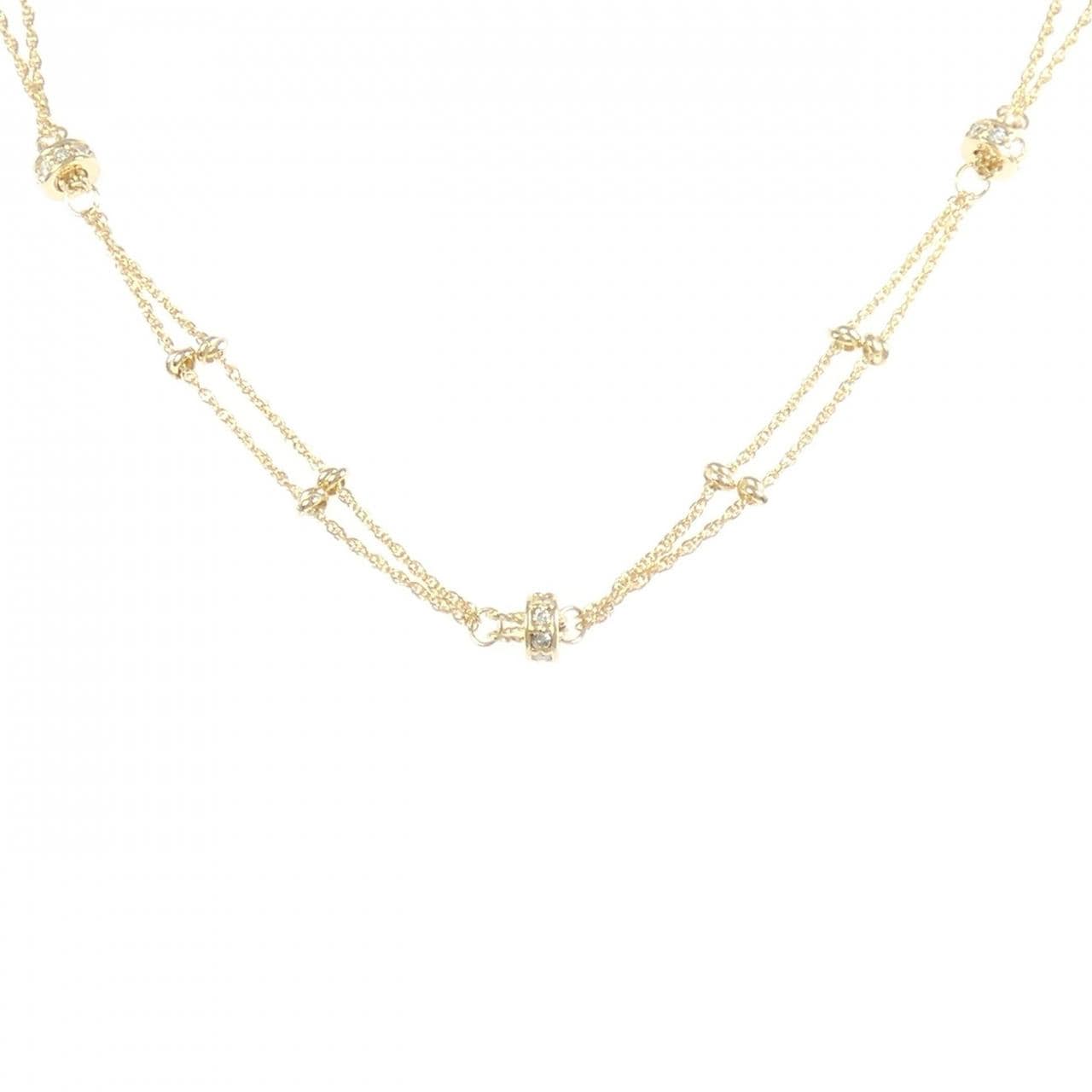 K18YG ダイヤモンド ネックレス 0.23CT