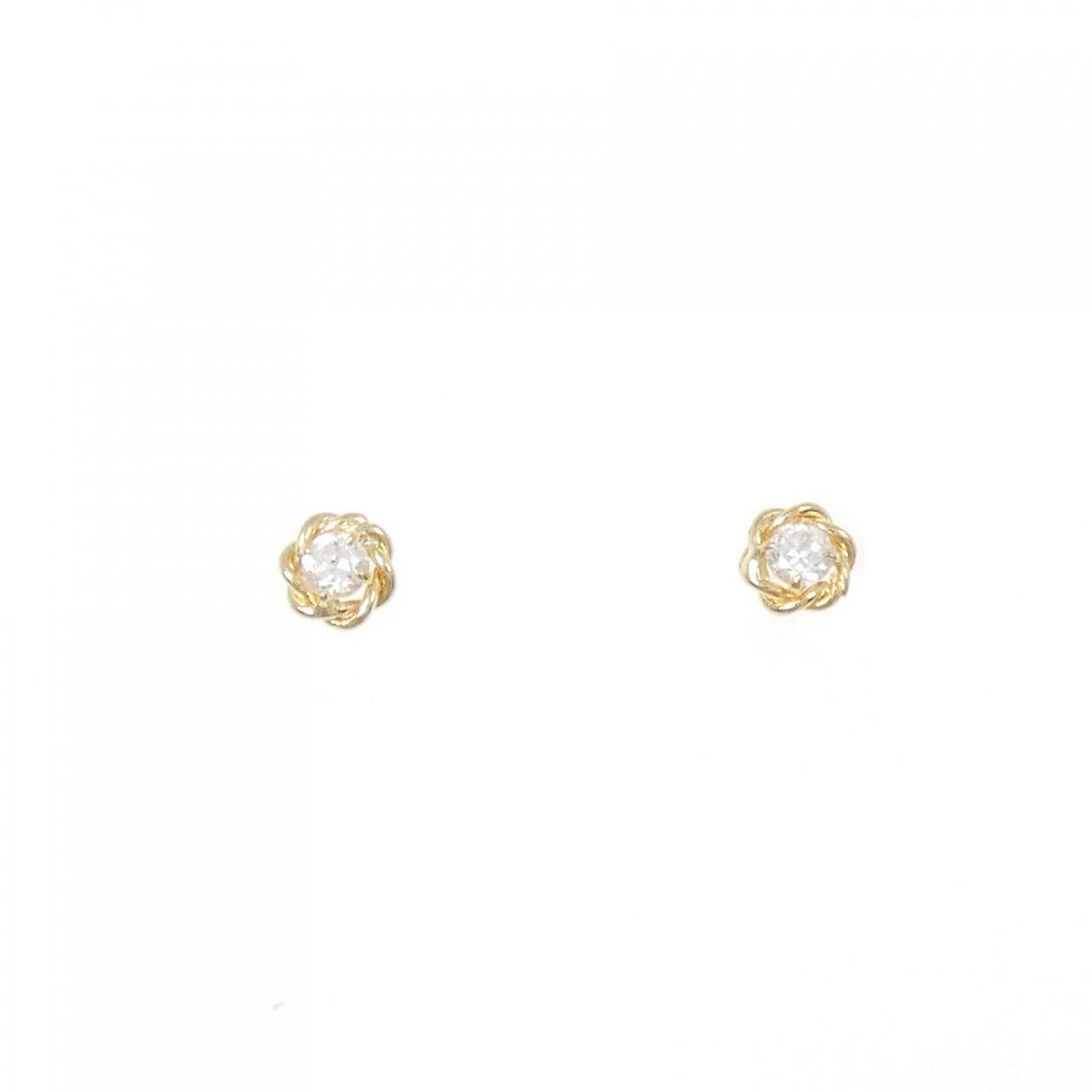 K18YG キュービック ピアス