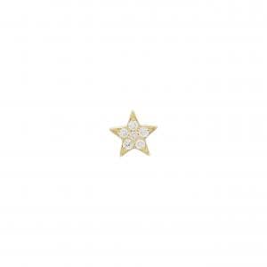 ポンテヴェキオ スター ダイヤモンド ピアス 片耳 0.04CT