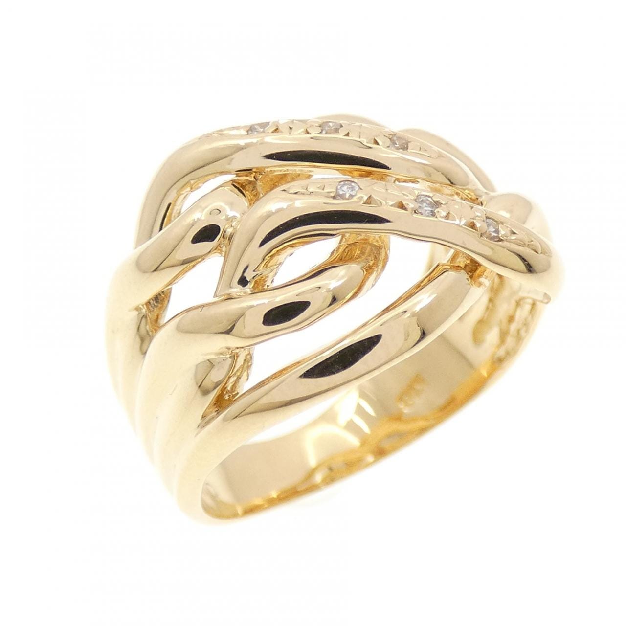 K18YG ダイヤモンド リング 0.04CT