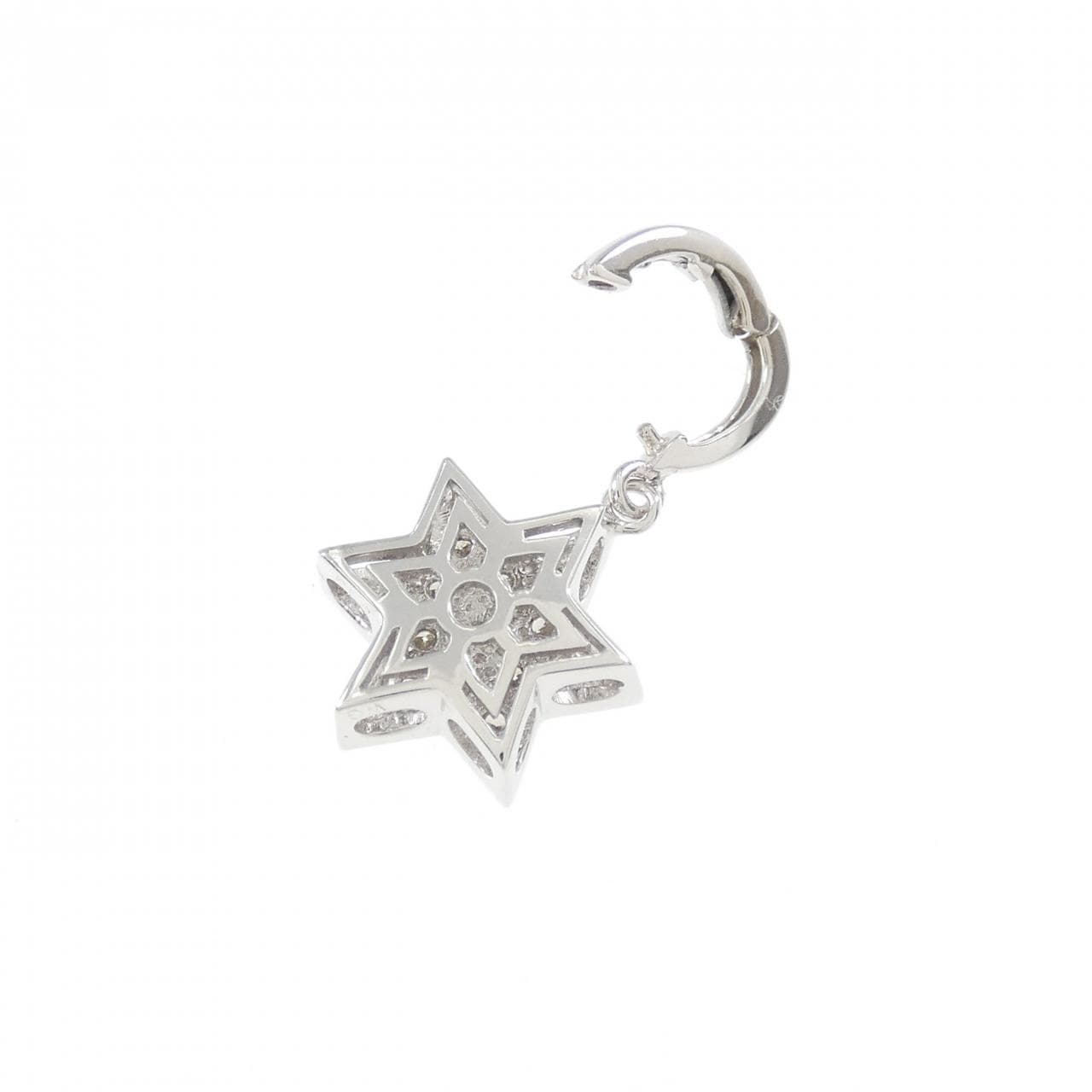 K18WG ダイヤモンド ペンダント 0.13CT