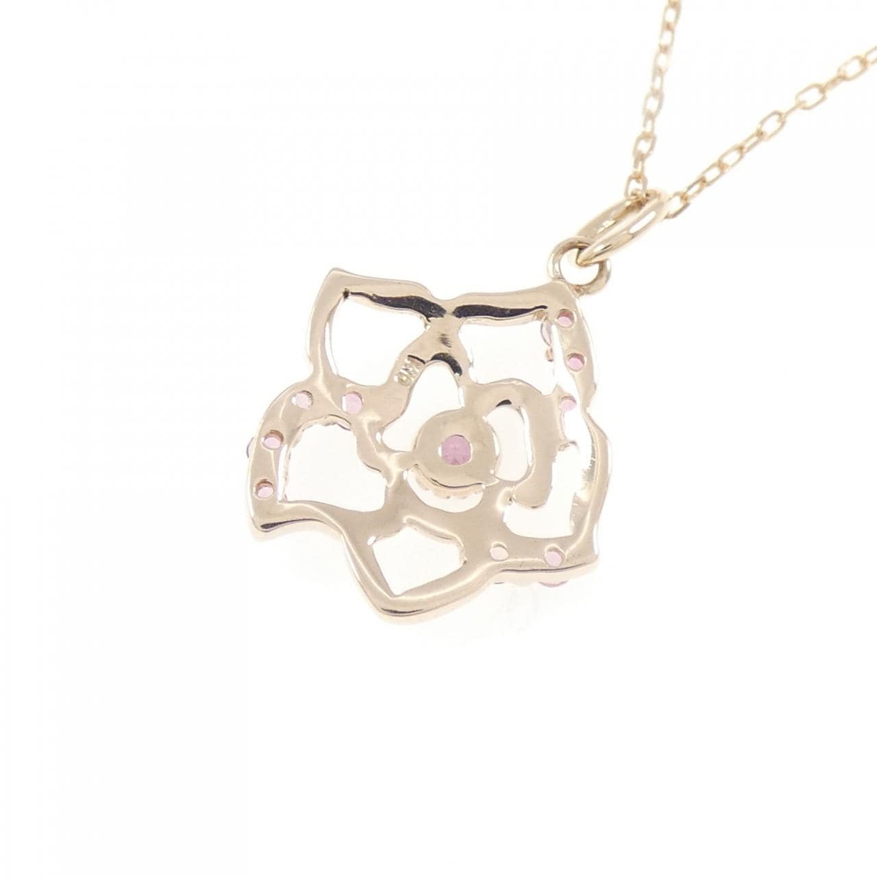 K10PG ローズ ガーネット ネックレス