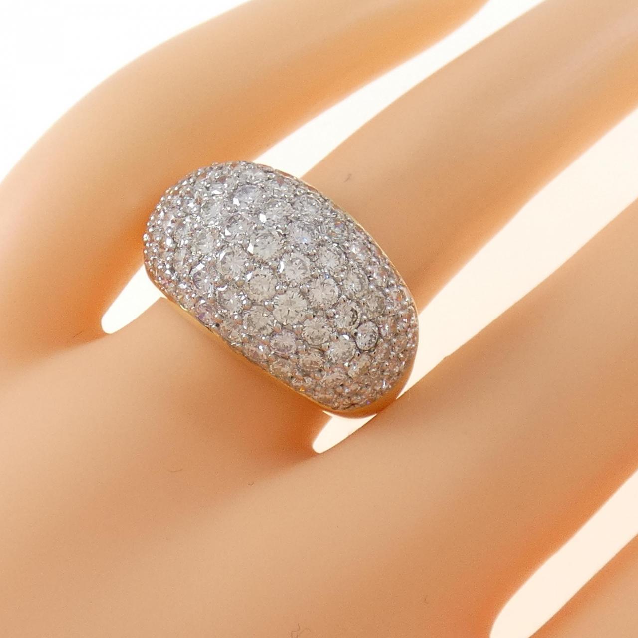 コメ兵｜750YG/750WG パヴェ ダイヤモンド リング 2.99CT｜ジュエリー  