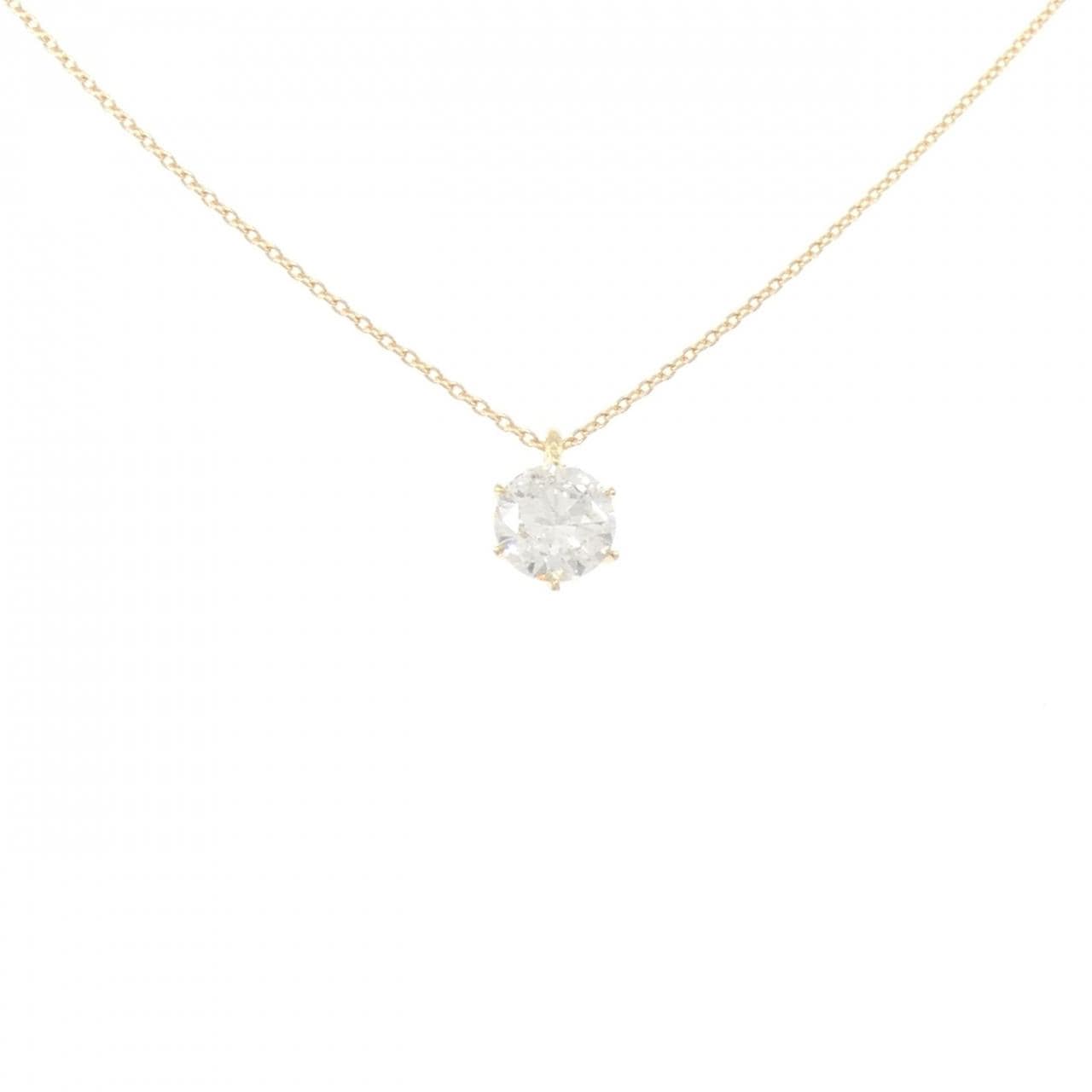 【リメイク】K18YG ダイヤモンド ネックレス 1.053CT G I1 Good