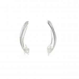 K18WG ダイヤモンド ピアス 0.20CT