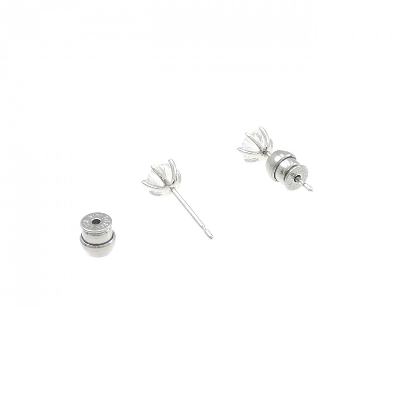 【リメイク】PT900/ST ダイヤモンド ピアス 0.502CT 0.502CT D VS2 VG