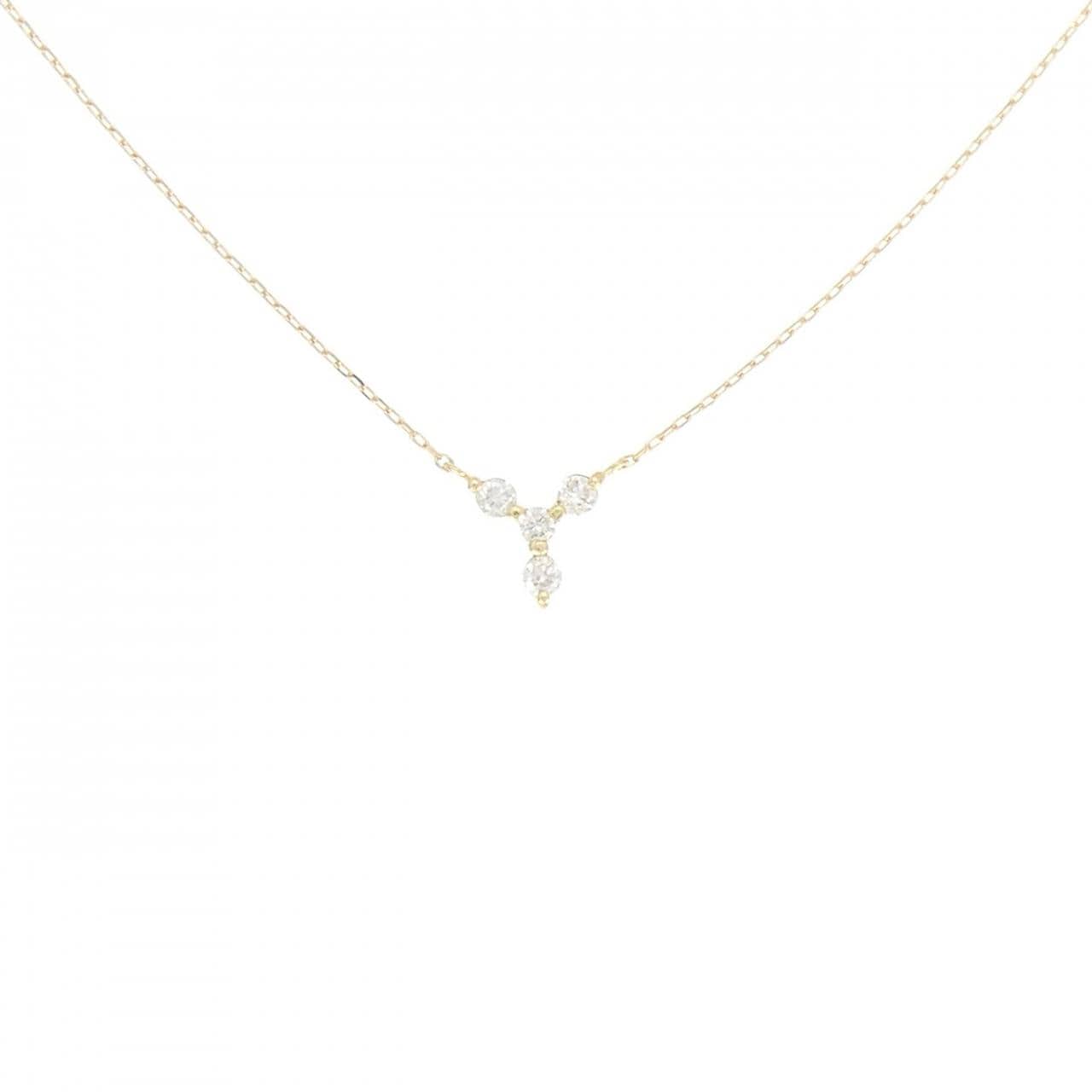 K18YG ダイヤモンド ネックレス 0.10CT