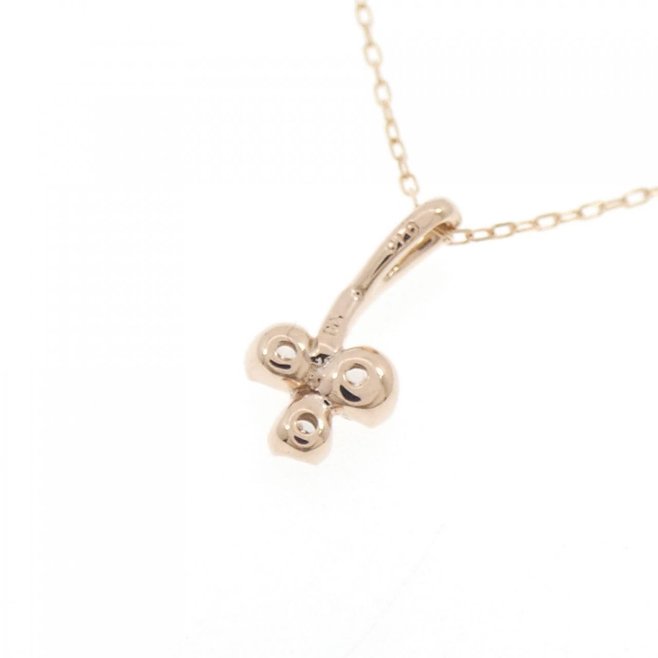 K10PG ダイヤモンド ネックレス 0.10CT