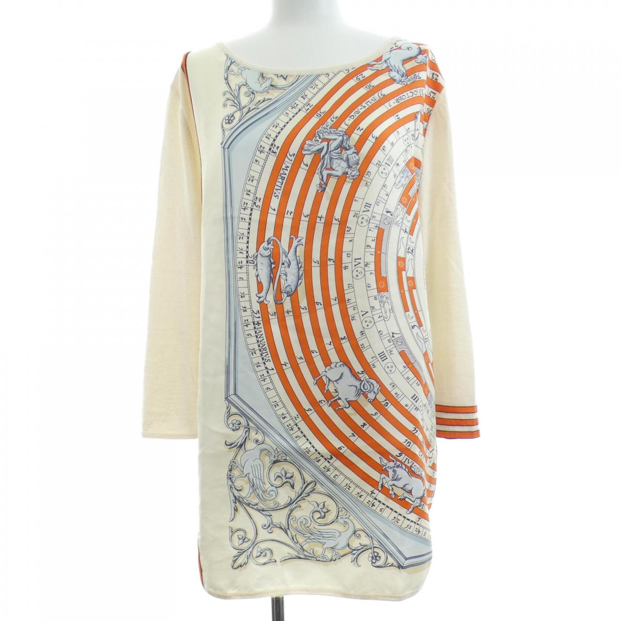 エルメス HERMES DIES ET HORE 96-7713 ツイルレーヌ. チュニック