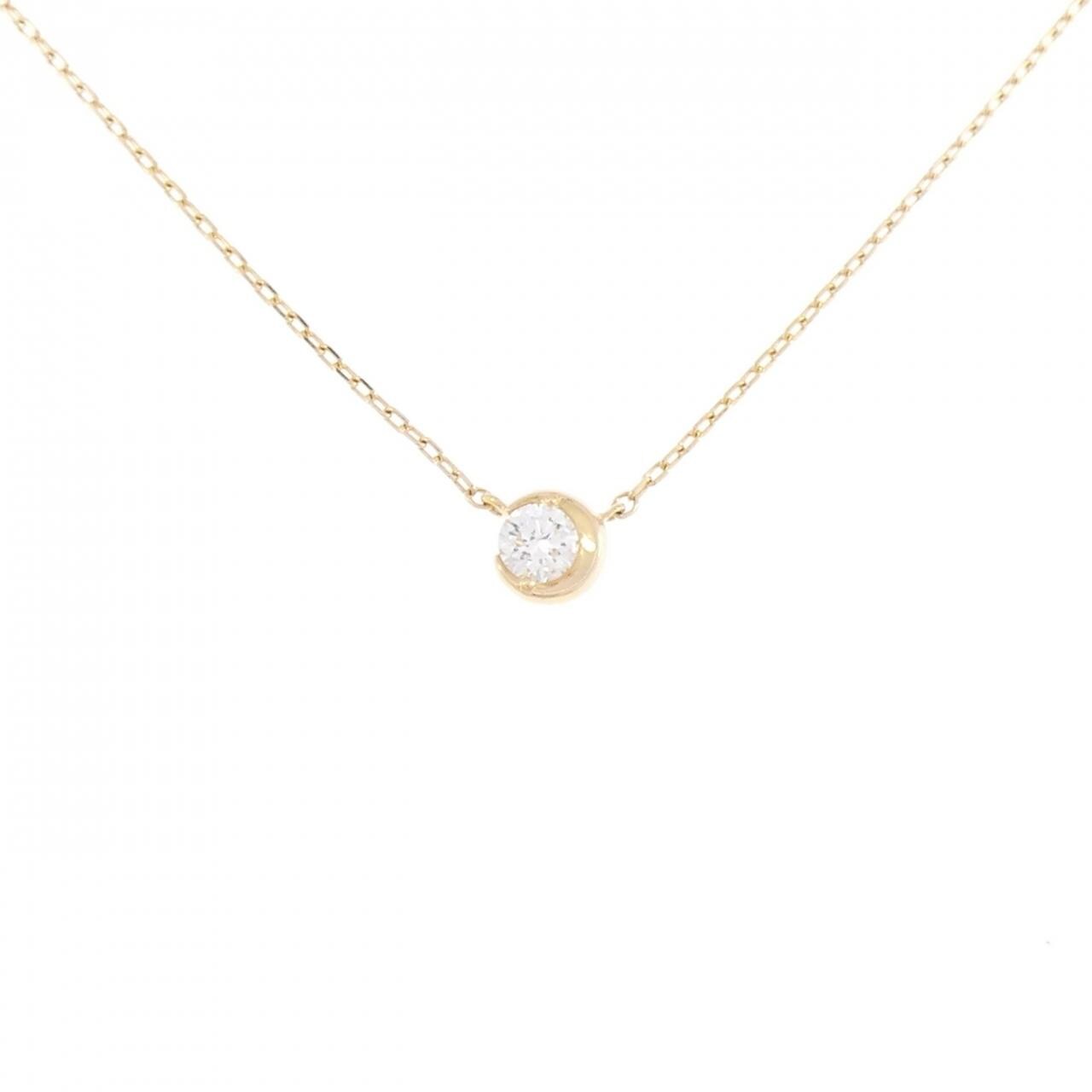 スタージュエリー ムーンセッティング ネックレス 0.06CT