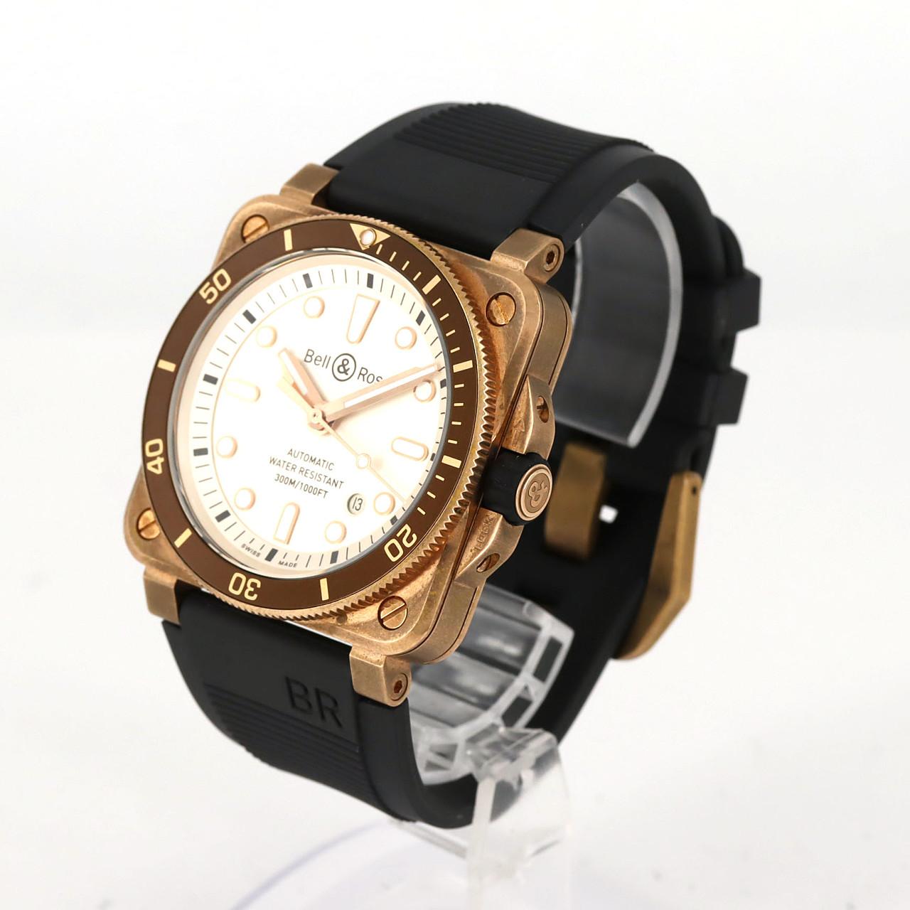 【ノーメンテナンス還元価格】ベル&ロス BR03-92ダイバーホワイト ブロンズ LIMITED BR0392-D-WH-BR/SCA ブロンズ 自動巻