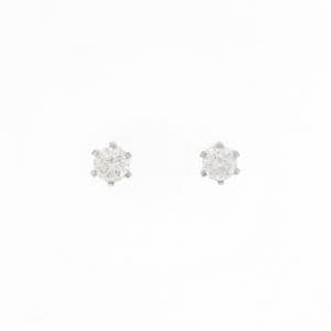 PT900 ソリティア ダイヤモンド ピアス 1.012CT