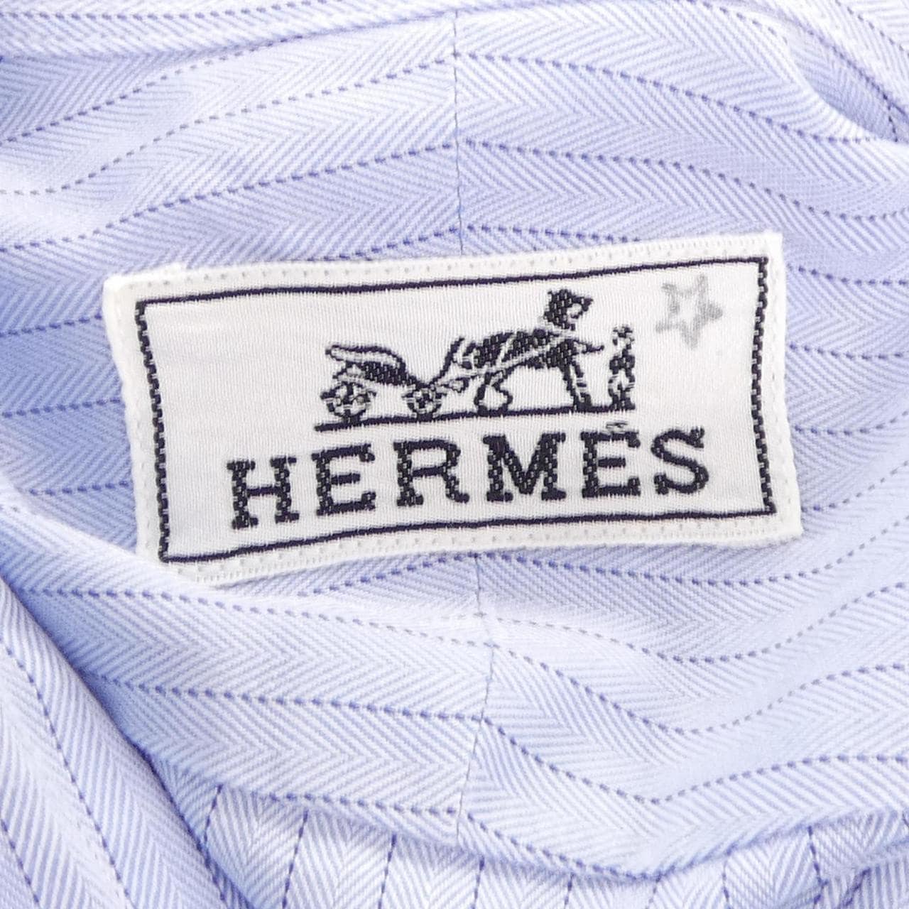 【ヴィンテージ】エルメス HERMES ゴールドセリエボタン シャツ
