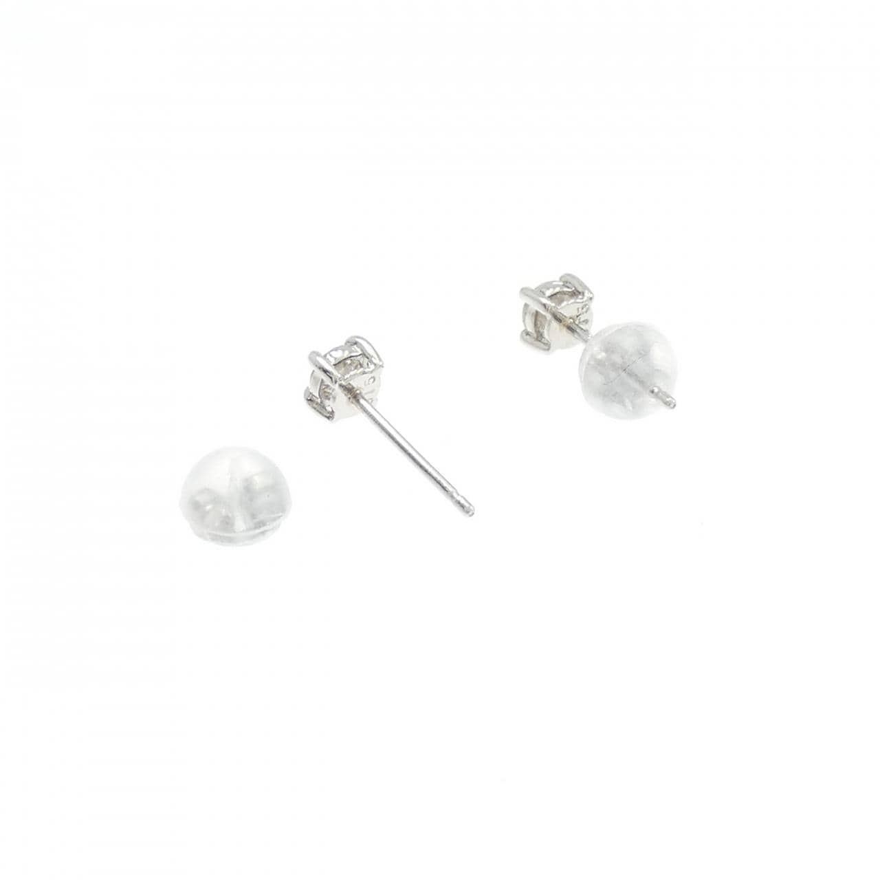 PT/PT900 ソリティア ダイヤモンド ピアス 0.30CT