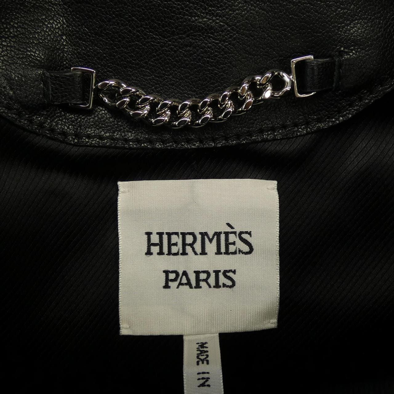 エルメス HERMES クルードセル カルトゥッシュ 6E1238D7 レザージャケット