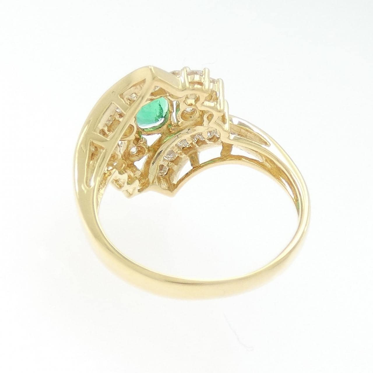 K18YG エメラルド リング 0.39CT