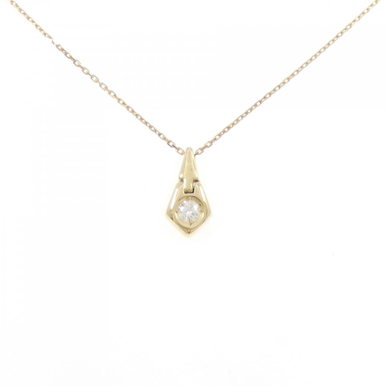 K18YG ダイヤモンド ネックレス 0.15CT