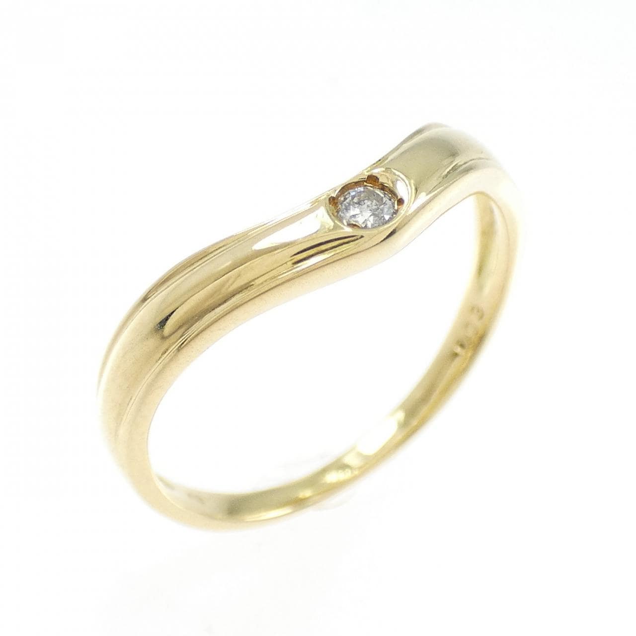 K18YG ダイヤモンド リング 0.03CT