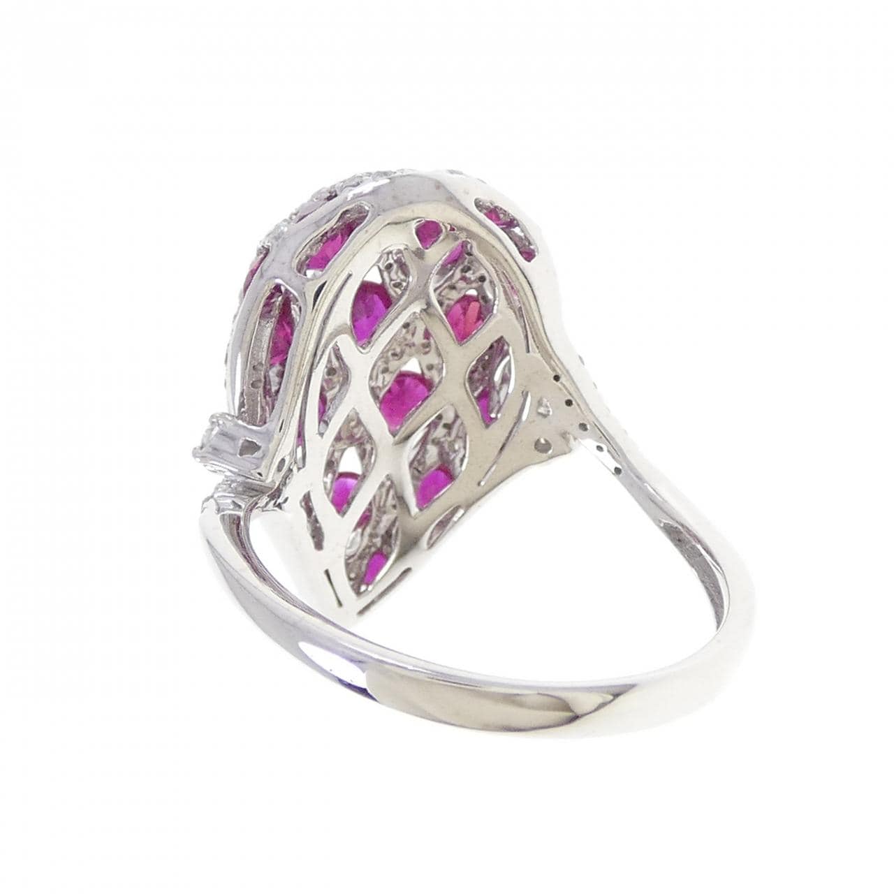 K18WG ルビー リング 1.07CT