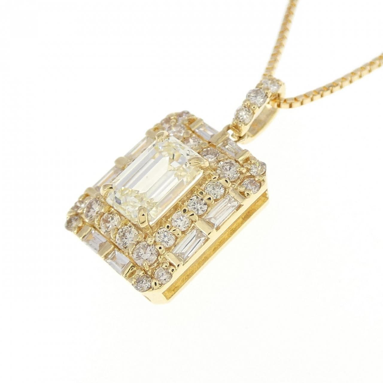 [BRAND NEW] K18YG Diamond Necklace 0.39CT